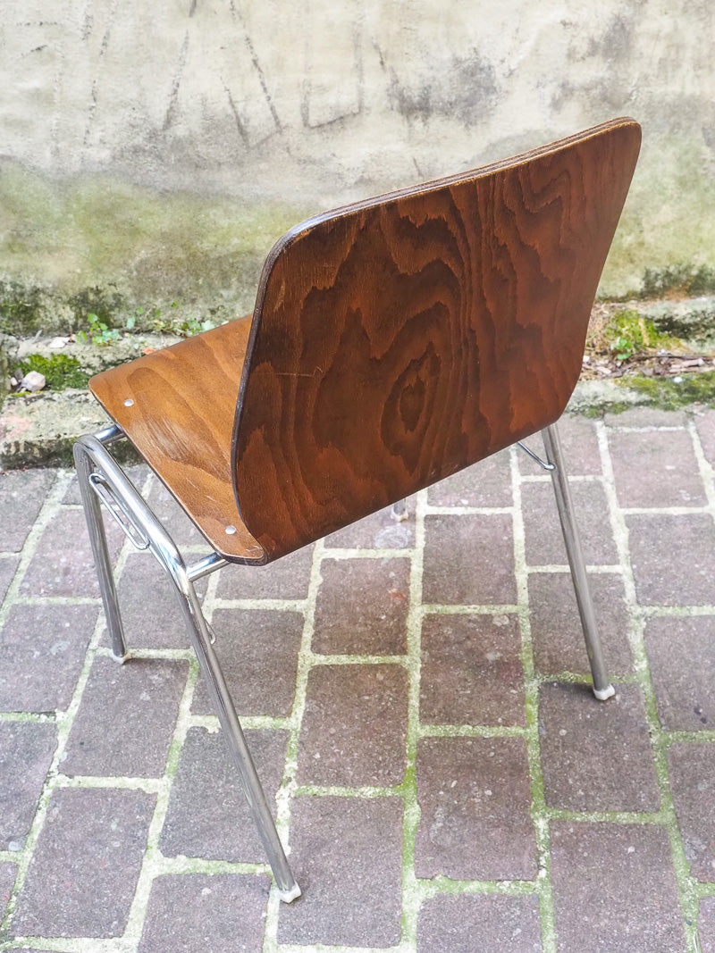 Paire de chaises de conférence vintage années 60/70 – chaise pagholz – Style moderniste