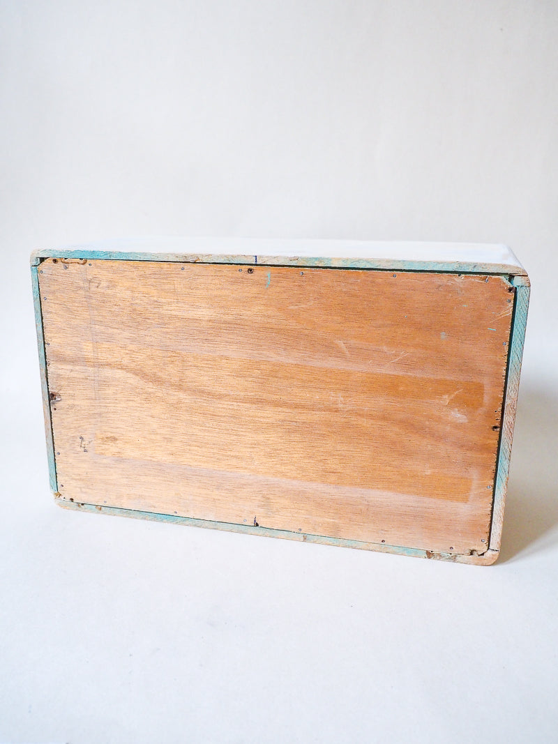 Petit meuble à épices vintage – tiroirs en verre