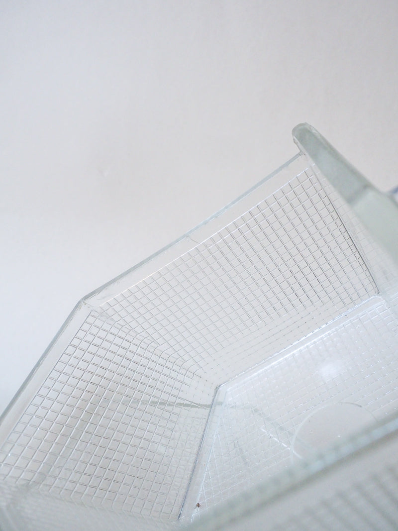 Petit meuble à épices vintage – tiroirs en verre