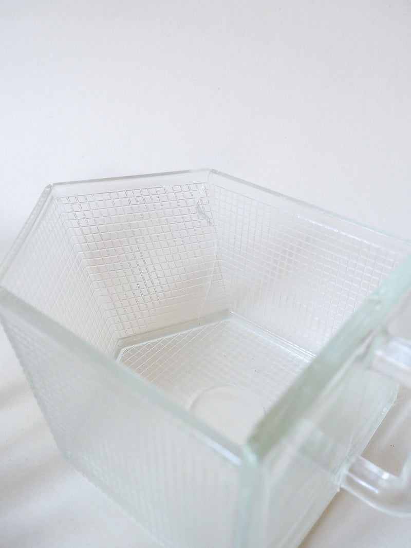 Petit meuble à épices vintage – tiroirs en verre