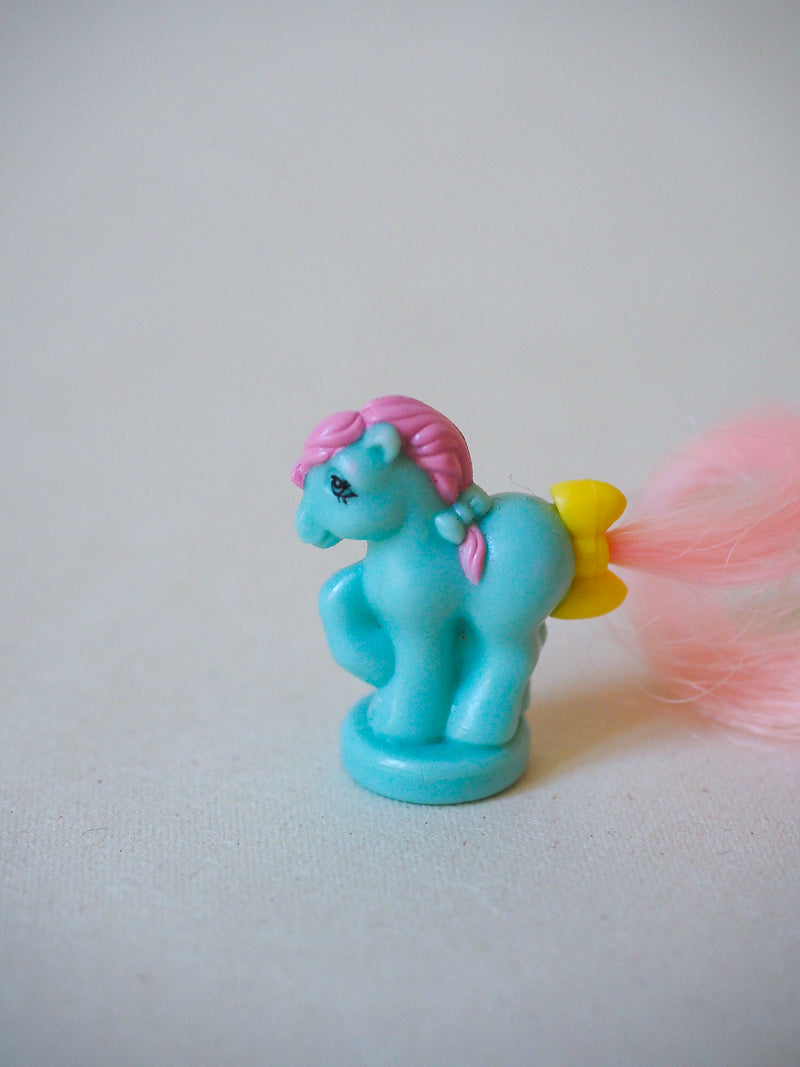 Mon Petit Poney G1 - Figurine Ponytail Ponies - figurine turquoise  - 89