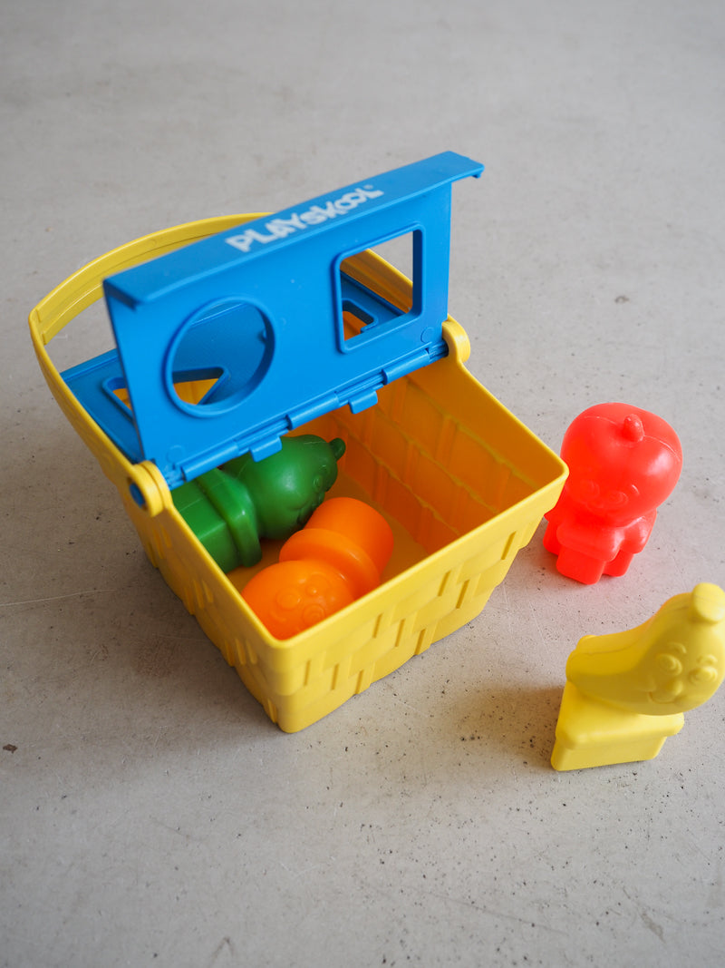 Panier pique-nique jeu de formes Playskool vintage