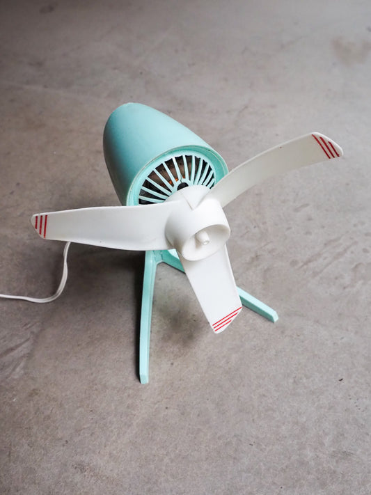 Petit ventilateur vintage – Calor –  Vert d’eau / Mint