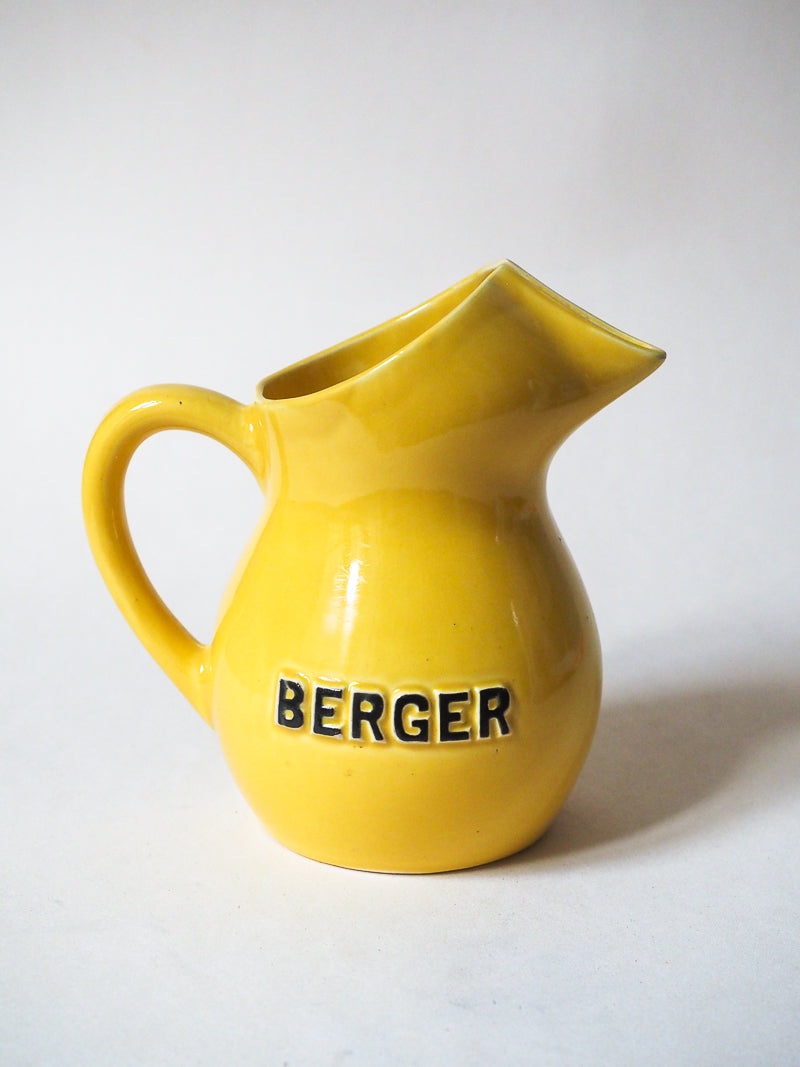 Pichet jaune Berger céramique vintage