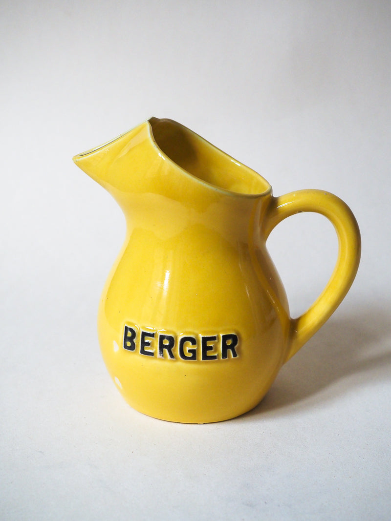 Pichet jaune Berger céramique vintage