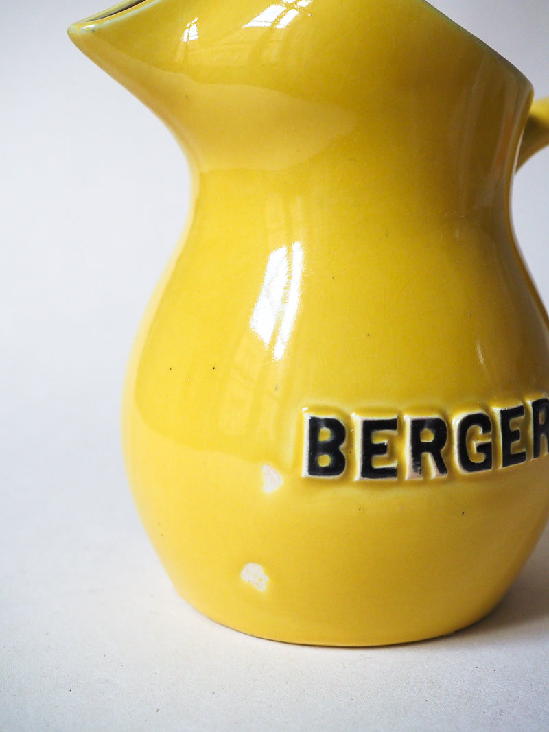 Pichet jaune Berger céramique vintage