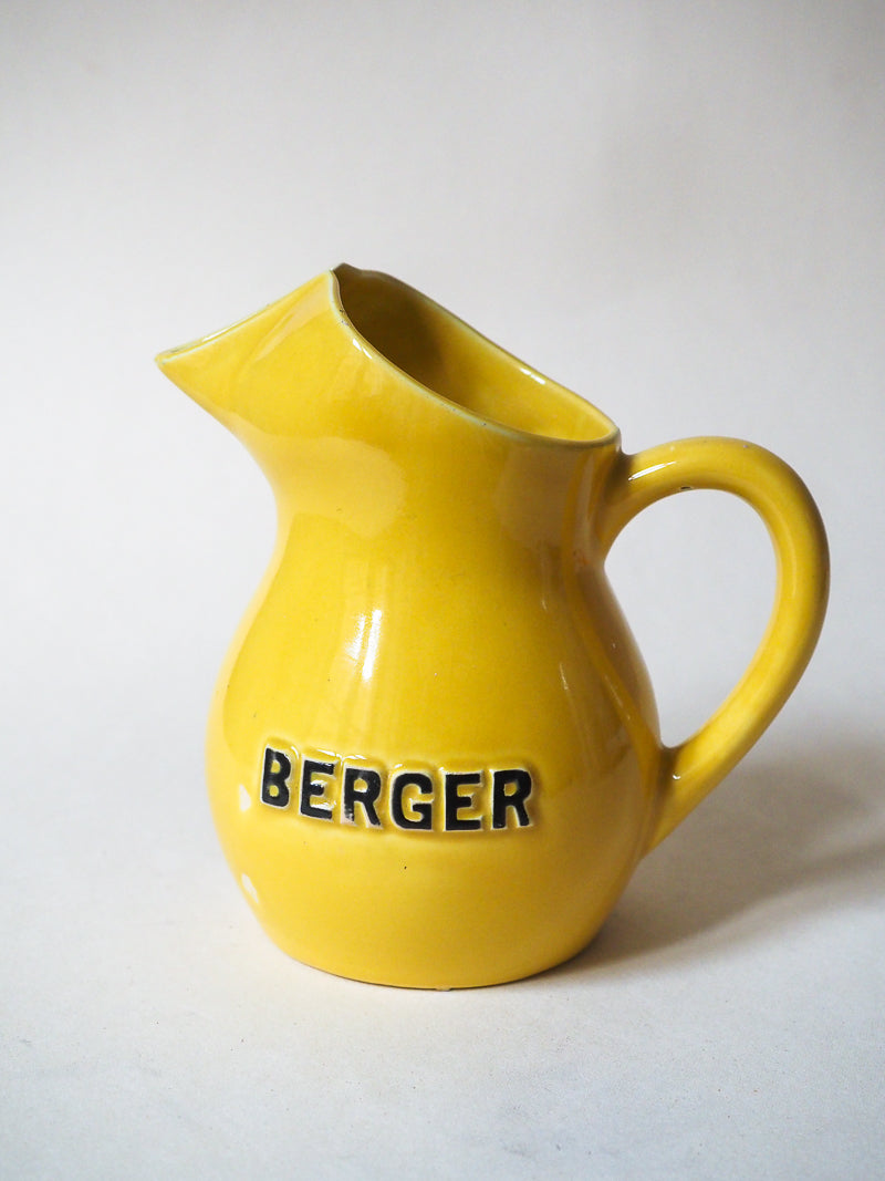 Pichet jaune Berger céramique vintage