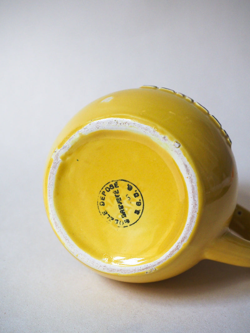 Pichet jaune Berger céramique vintage