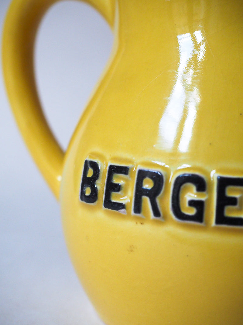 Pichet jaune Berger céramique vintage