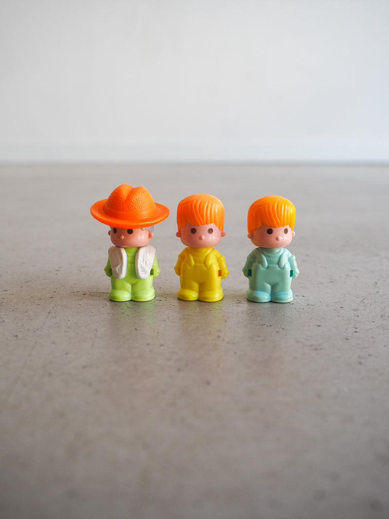 3 figurines Pin y Pon vintage