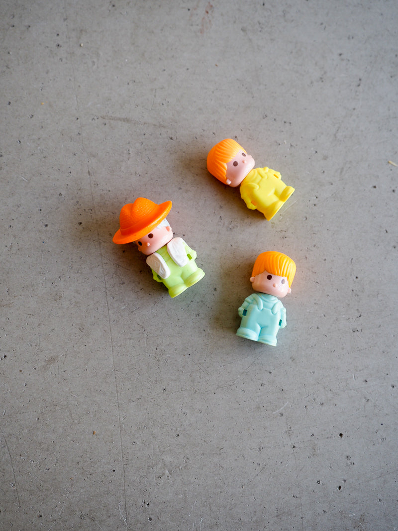 3 figurines Pin y Pon vintage