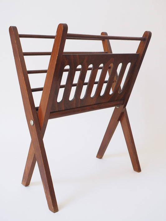 Porte-revues pliant Cees Braakman pour Pastoe – Design hollandais Mid-Century années 50/60