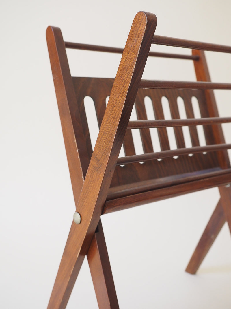 Porte-revues pliant Cees Braakman pour Pastoe – Design hollandais Mid-Century années 50/60