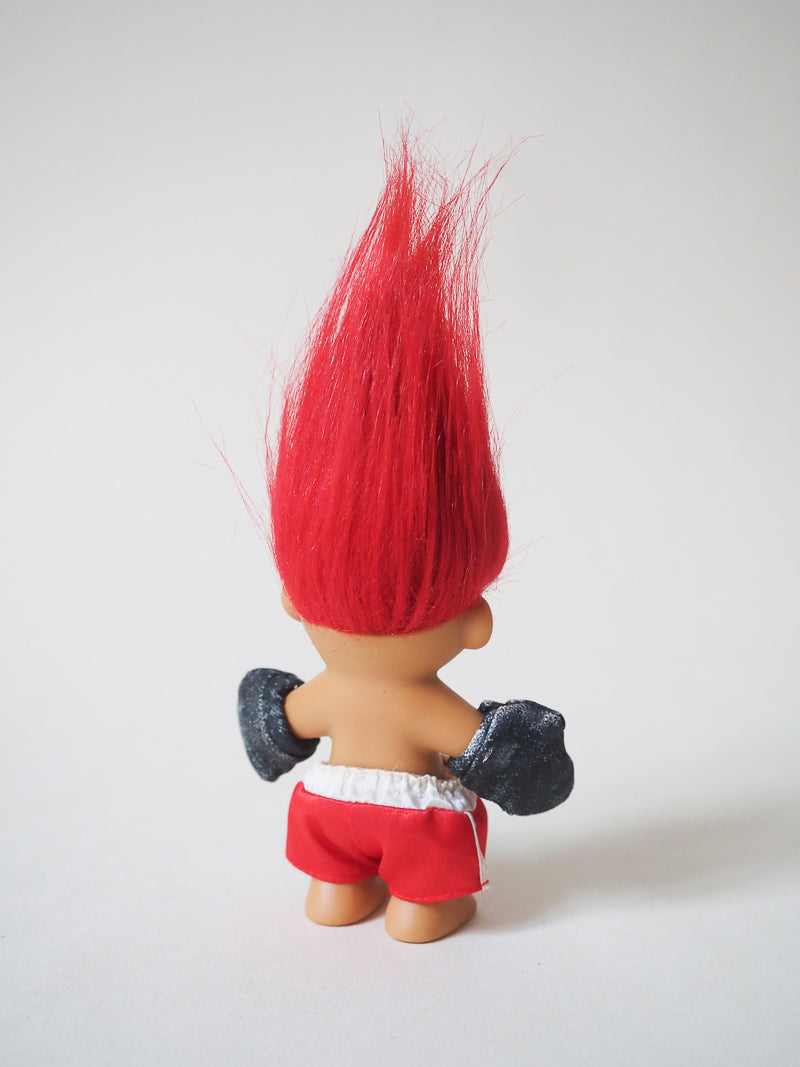 Grande figurine Vintage Troll Russ - le boxeur