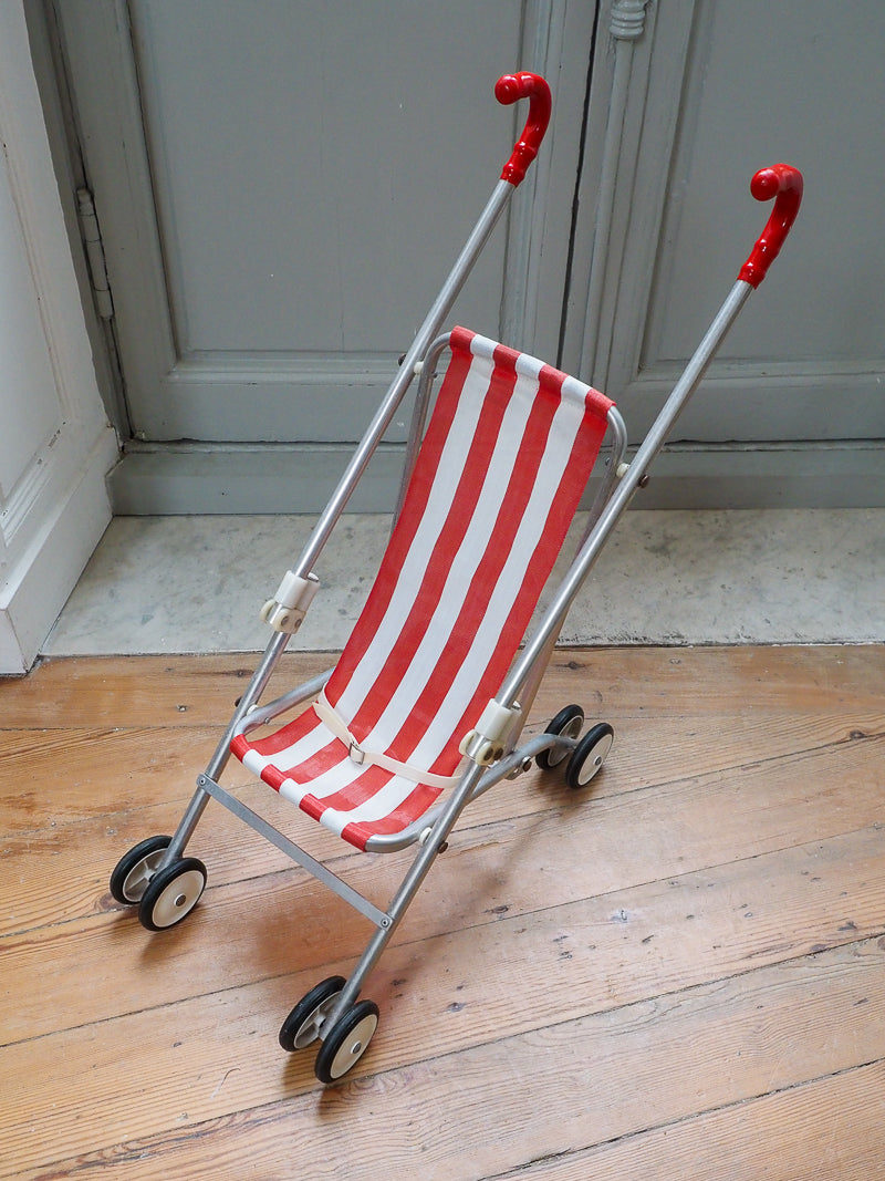 Poussette canne pour poupée vintage