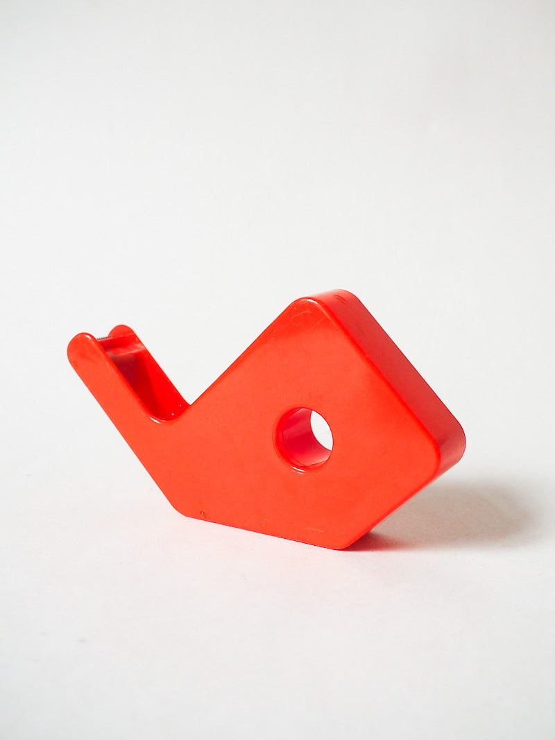 🧡 Dérouleur de scotch de bureau vintage – Plastique orange