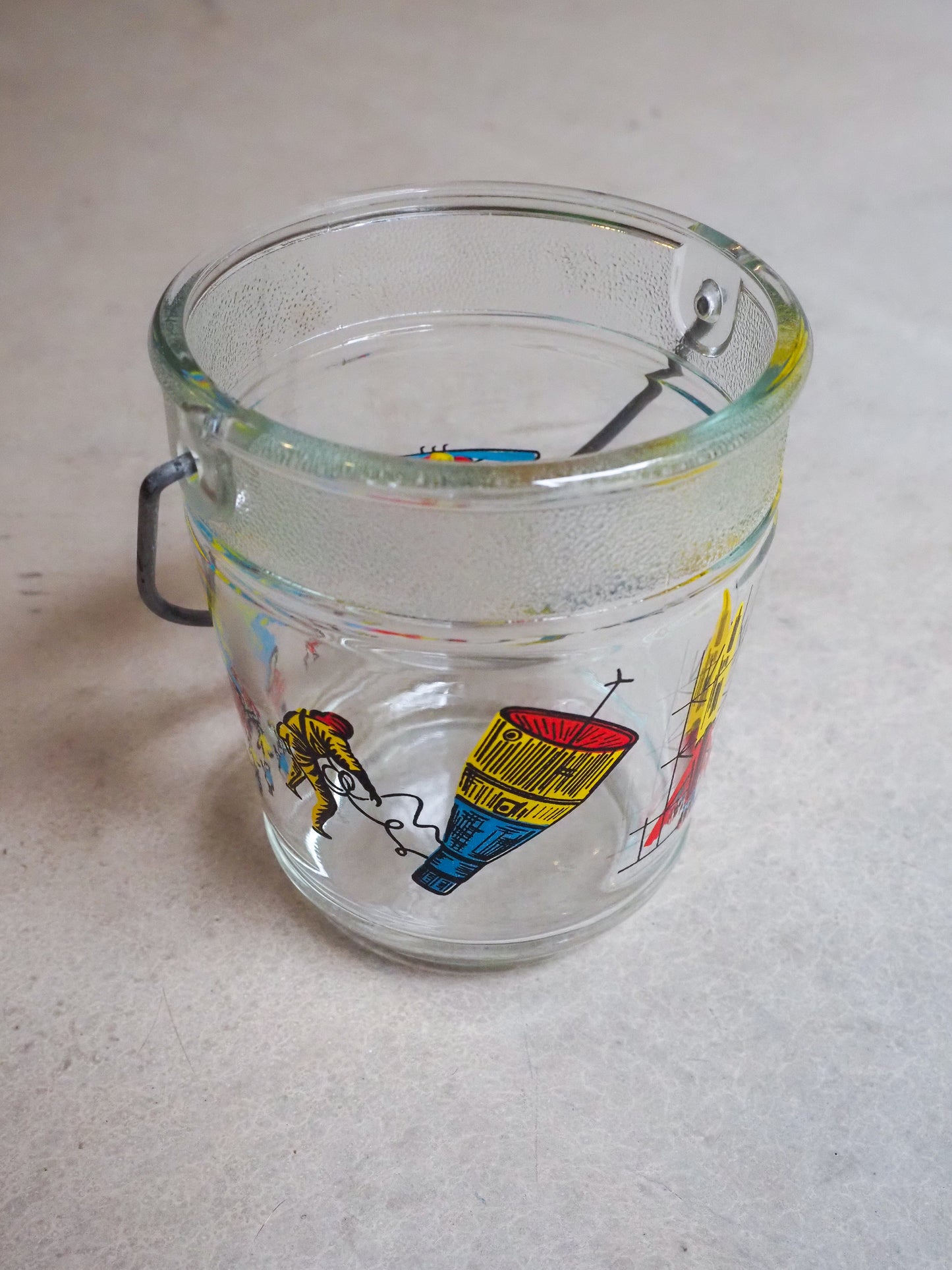 Seau à Glaçons Vintage sérigraphié Thème Espace