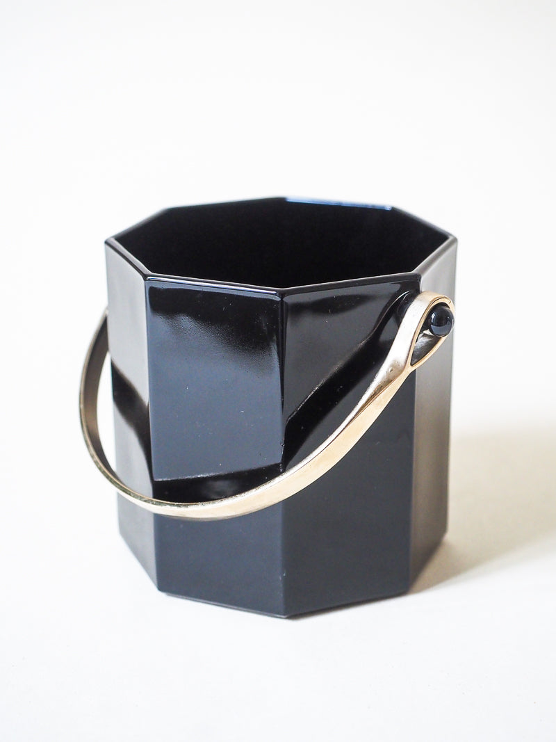 Seau à glaçons Luminarc Octime – Verre noir hexagonal – Made in France