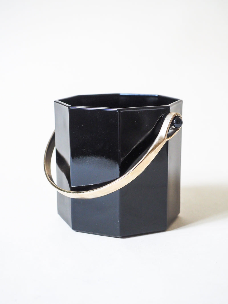 Seau à glaçons Luminarc Octime – Verre noir hexagonal – Made in France