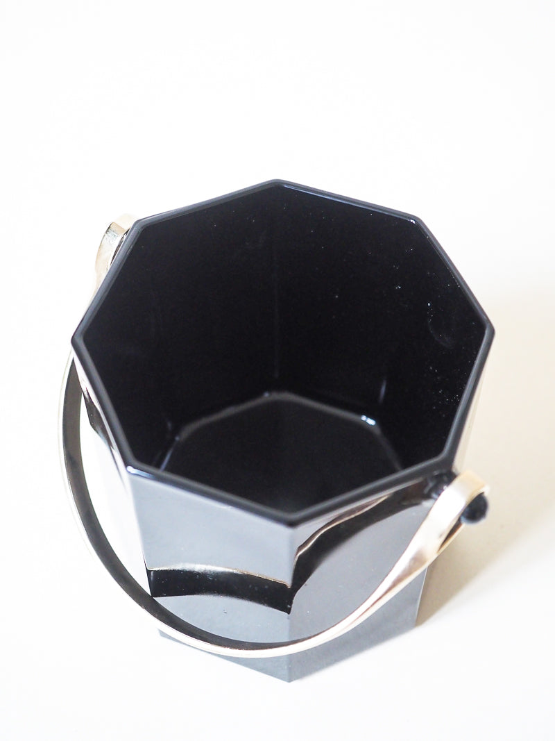 Seau à glaçons Luminarc Octime – Verre noir hexagonal – Made in France