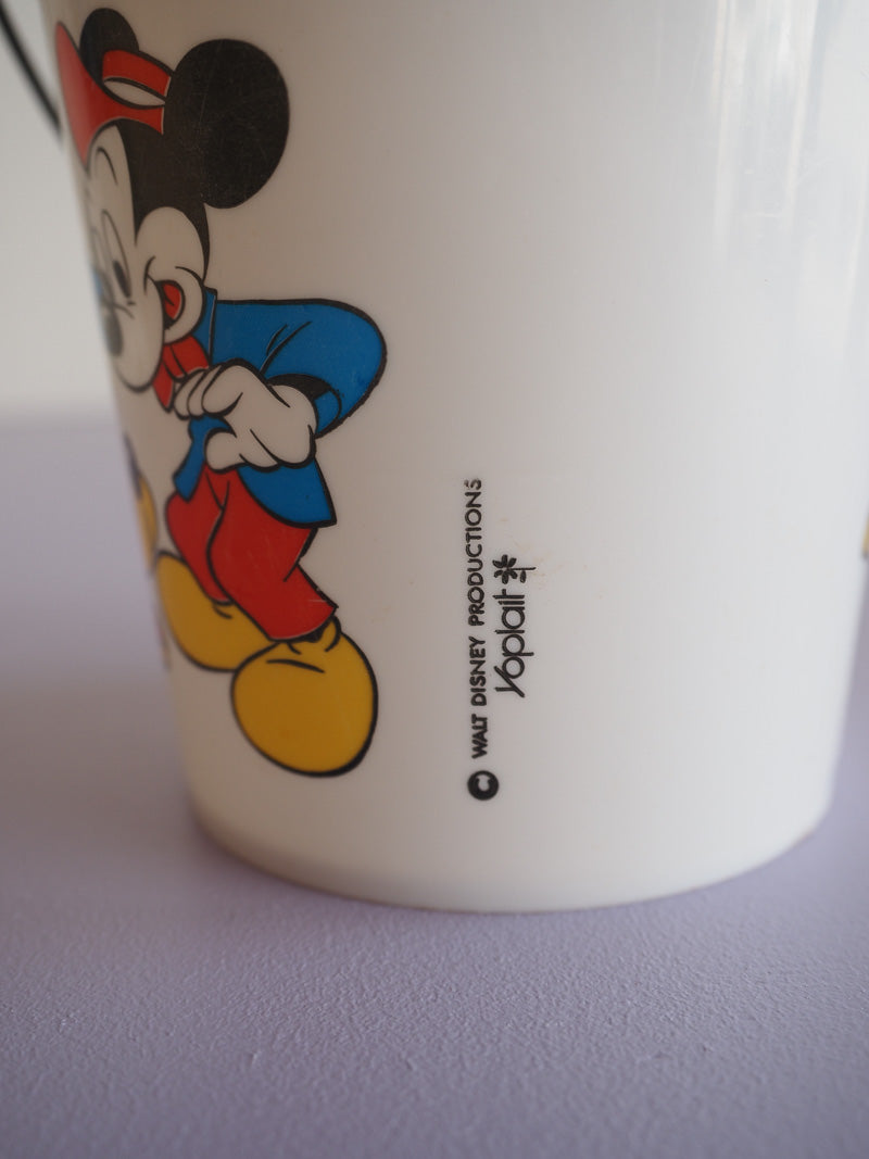 Seau Mickey et Pluto Yoplait 70s