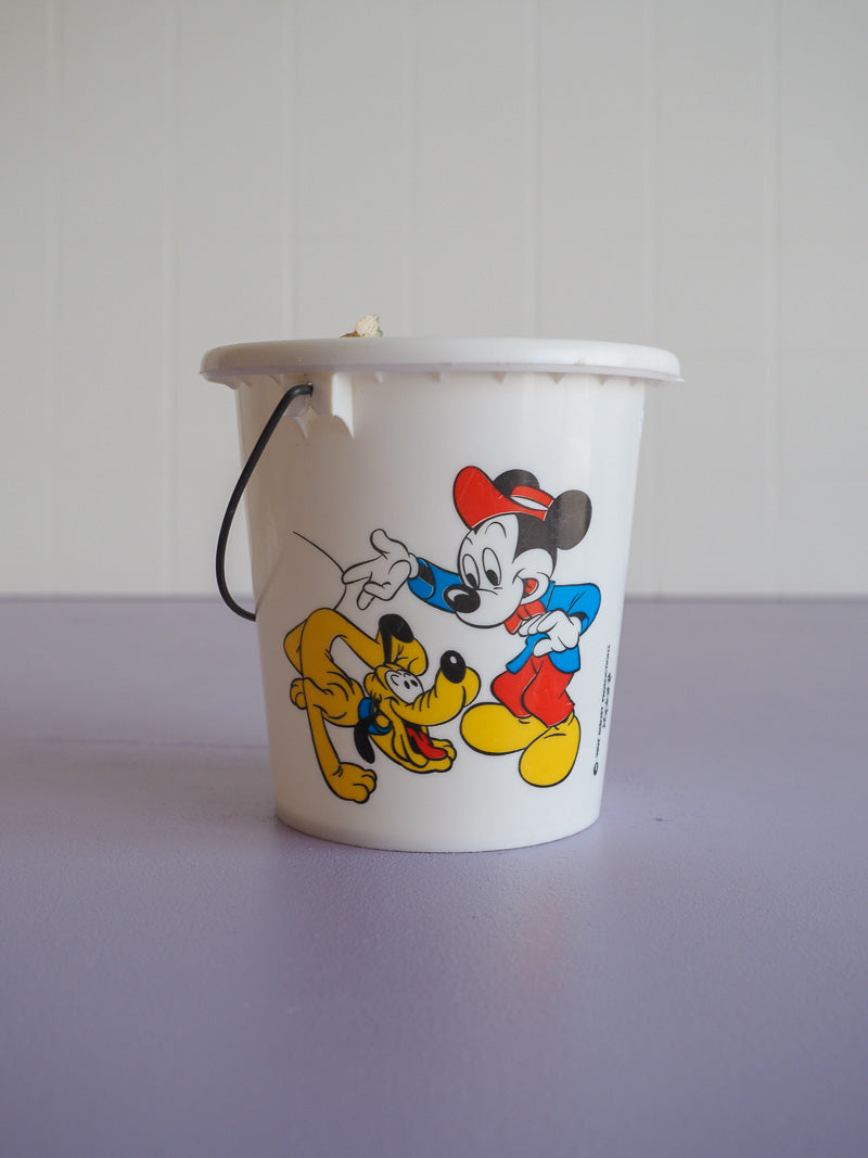 Seau Mickey et Pluto Yoplait 70s