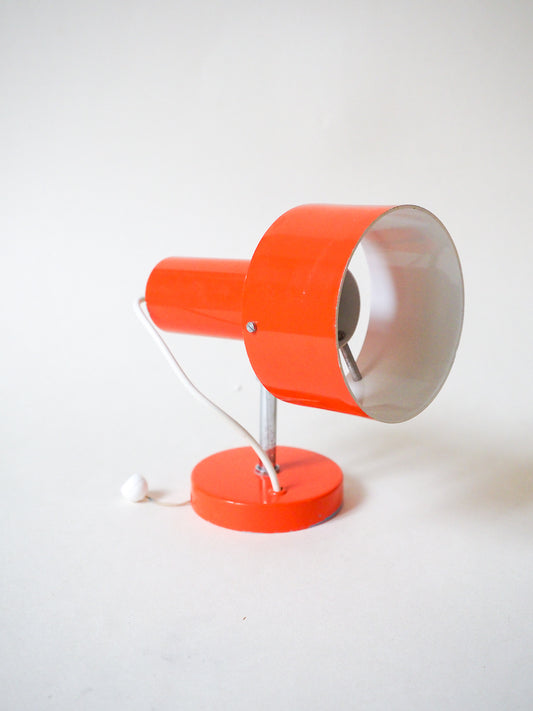 Spot / applique vintage en métal orange – Années 70