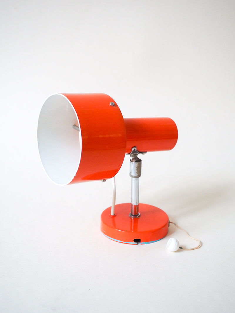 Spot / applique vintage en métal orange – Années 70