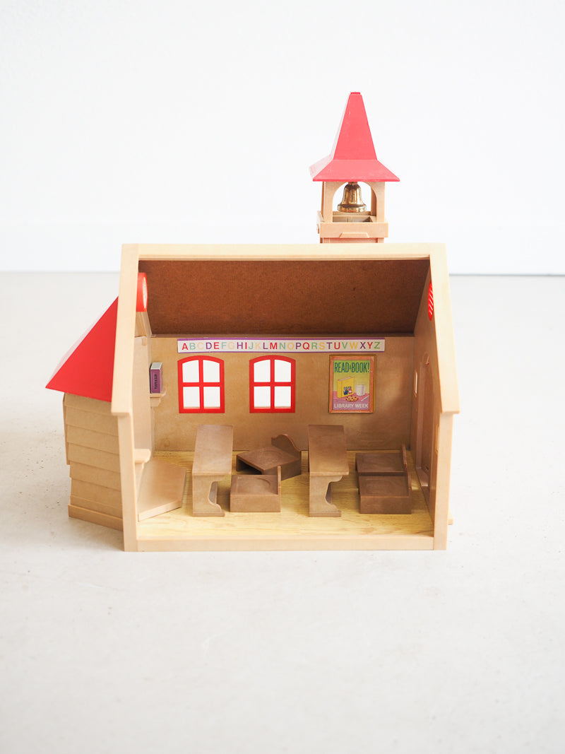 École Sylvanian vintage avec sa boîte