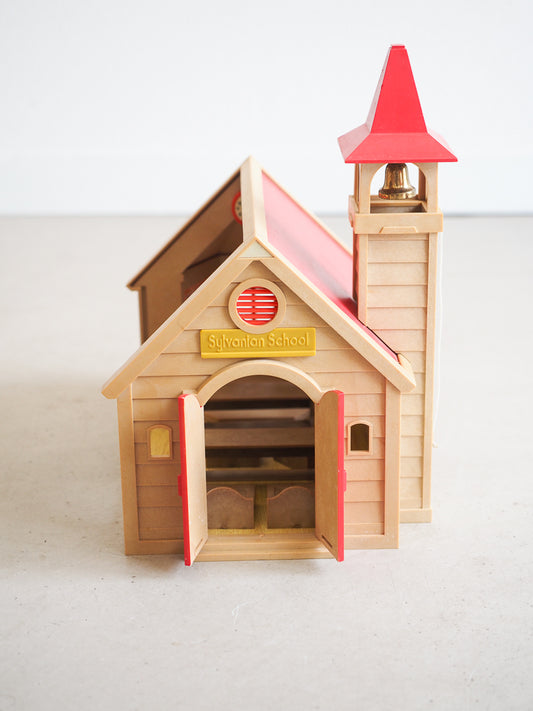 École Sylvanian vintage avec sa boîte