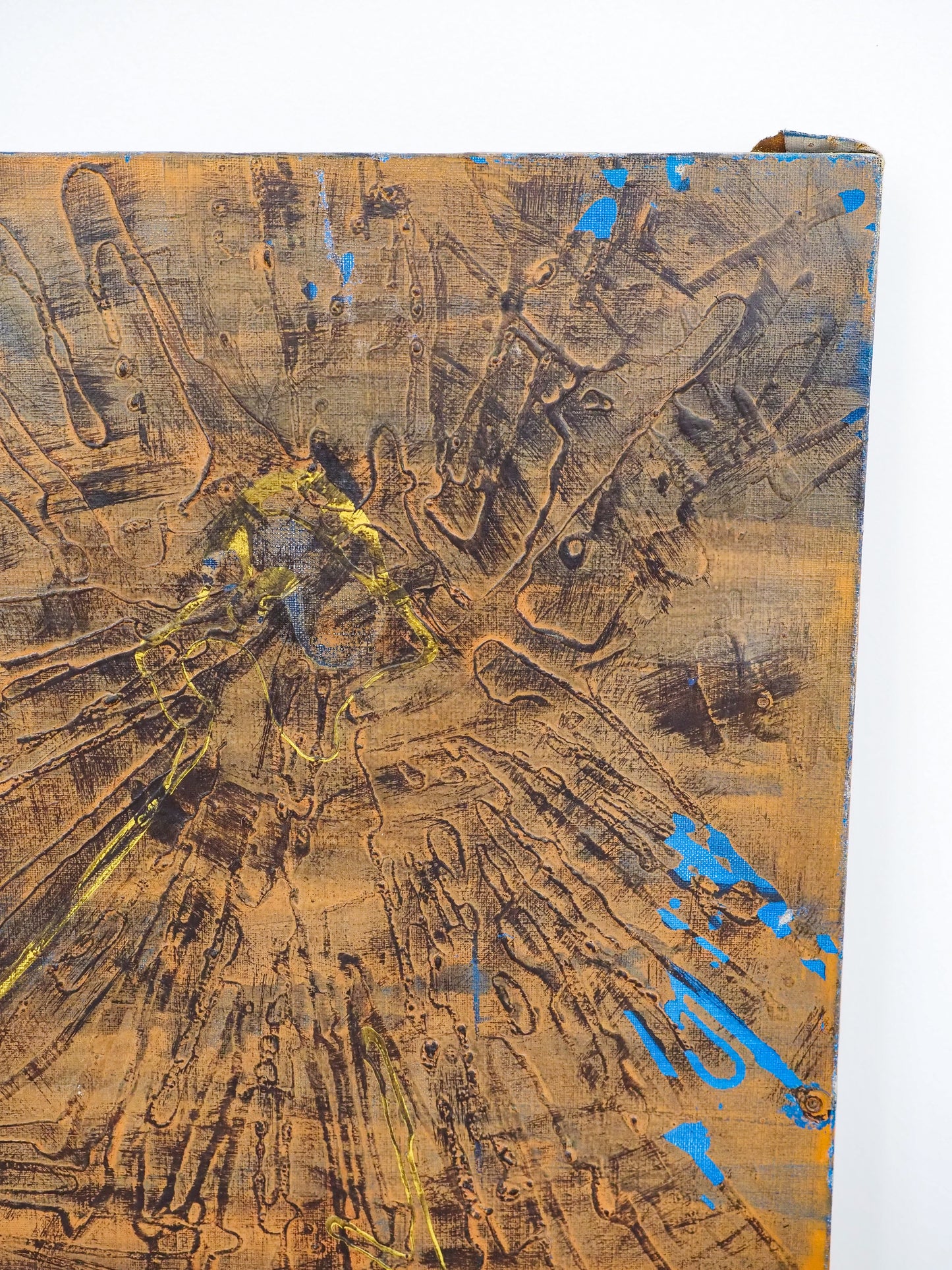 Grand tableau abstrait vintage – peinture signée Jean Triffez (1931-1983), XXᵉ siècle