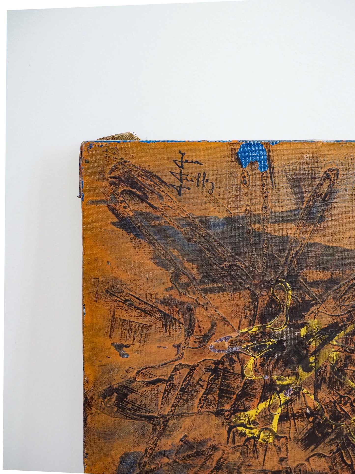 Grand tableau abstrait vintage – peinture signée Jean Triffez (1931-1983), XXᵉ siècle