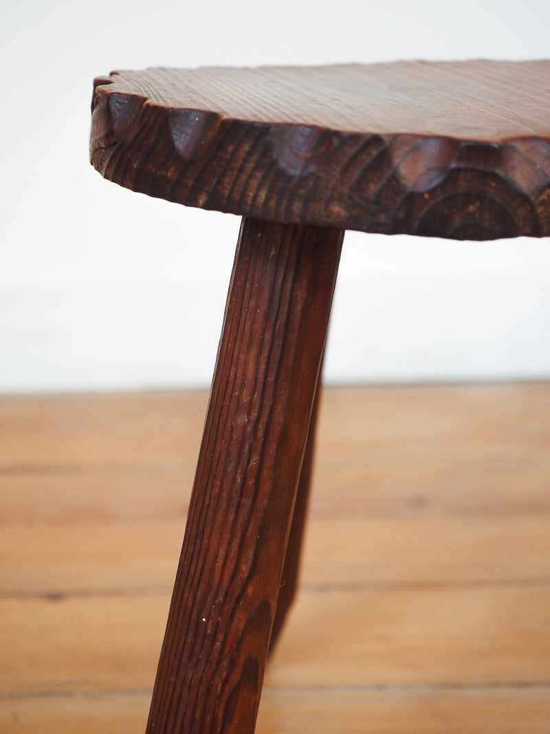 tabouret tripode de vacher vintage