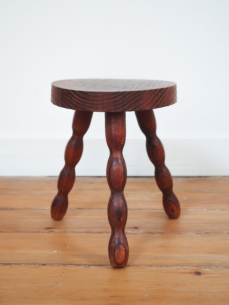 tabouret tripode de vacher pieds bobines