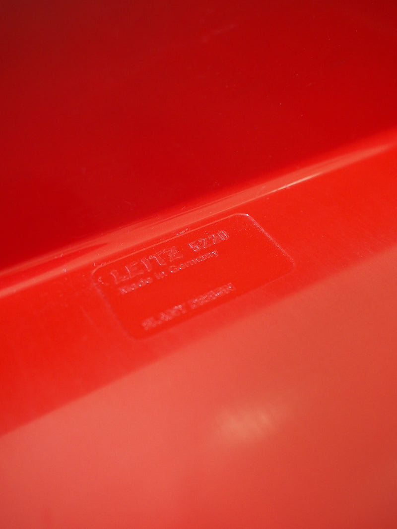Lot de 4 corbeilles à courrier Leitz – Rouge – Design Space Age – Années 1970