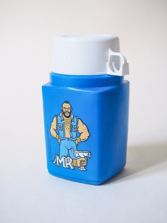 Thermos Flask Roughneck Flip tap  – Gourde vintage Mister T – Années 80 – Objet collector