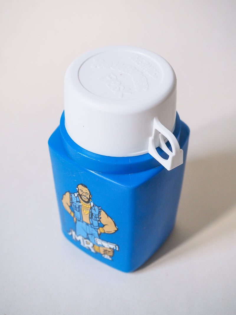 Thermos Flask Roughneck Flip tap  – Gourde vintage Mister T – Années 80 – Objet collector