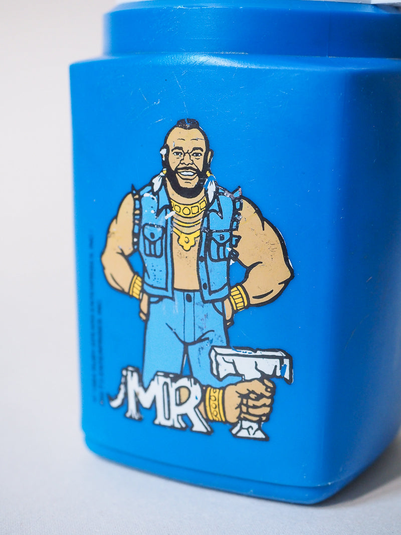 Thermos Flask Roughneck Flip tap  – Gourde vintage Mister T – Années 80 – Objet collector