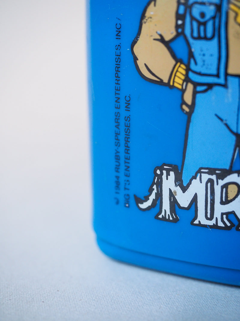 Thermos Flask Roughneck Flip tap  – Gourde vintage Mister T – Années 80 – Objet collector