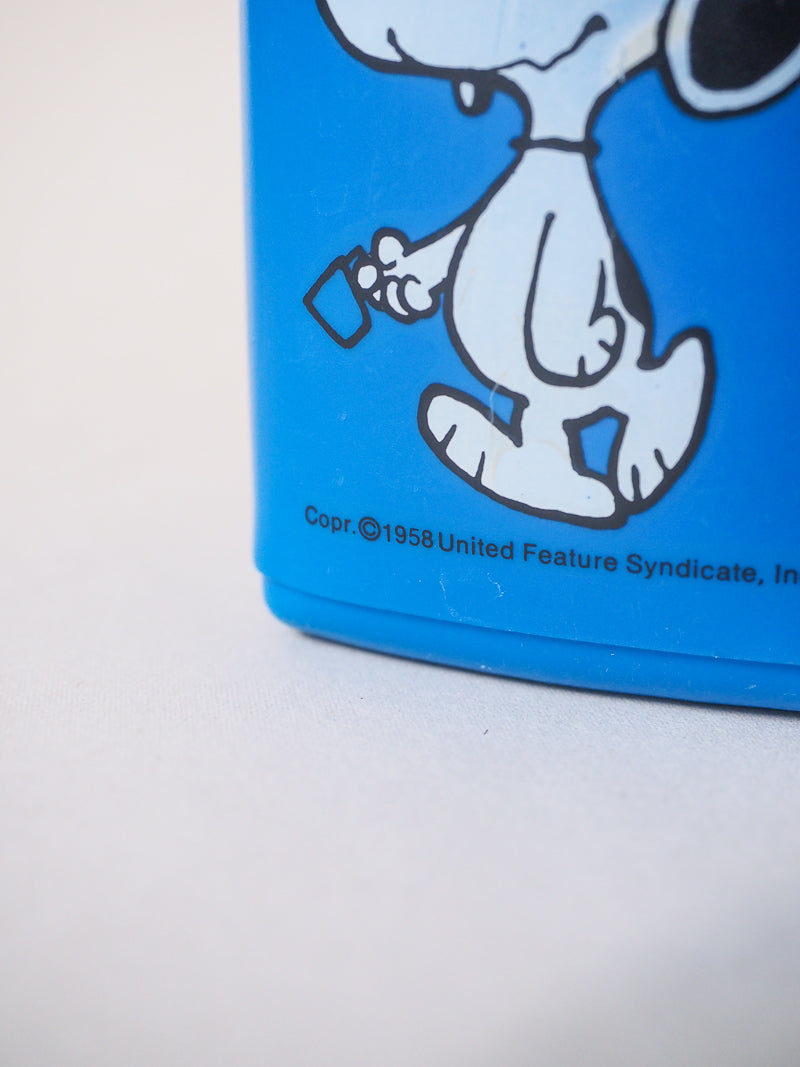 Thermos Flask Roughneck Flip tap  – Gourde vintage Snoopy – Années 80 – Objet collector