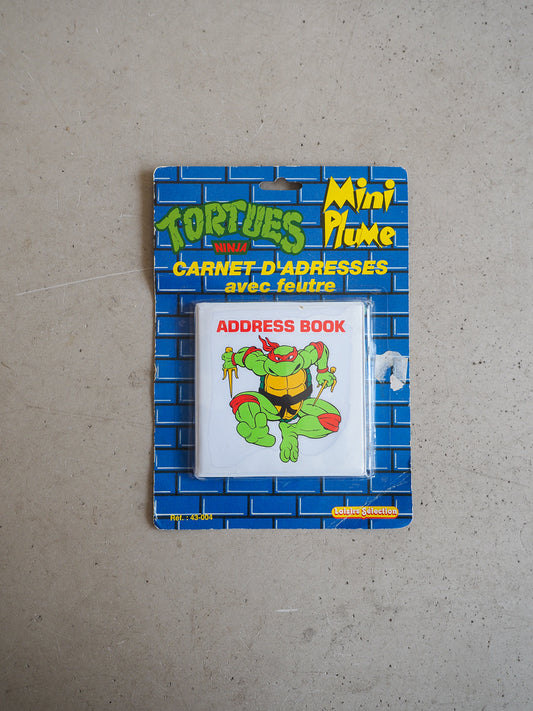 Carnet d'adresses Tortue Ninja sous blister - Mini Plume (2)