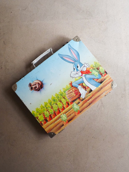 Valise en métal vintage Bugs Bunny