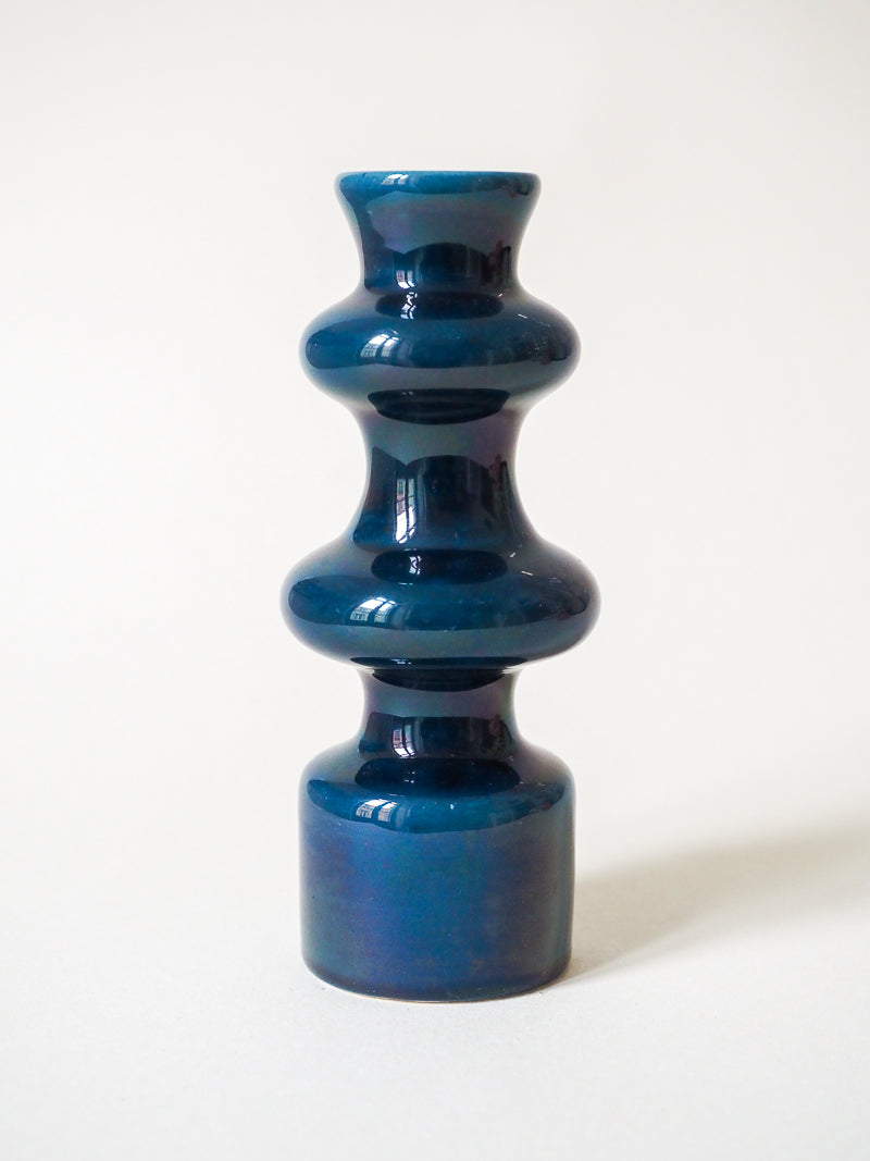 Petit vase bleu diabolo