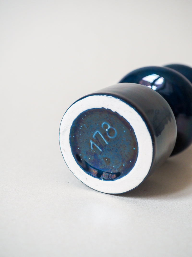 Petit vase bleu diabolo