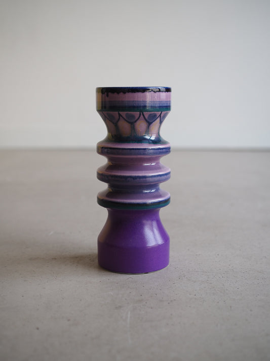 Vase Diabolo en Céramique Vintage – Modèle Flora – Made in Holland